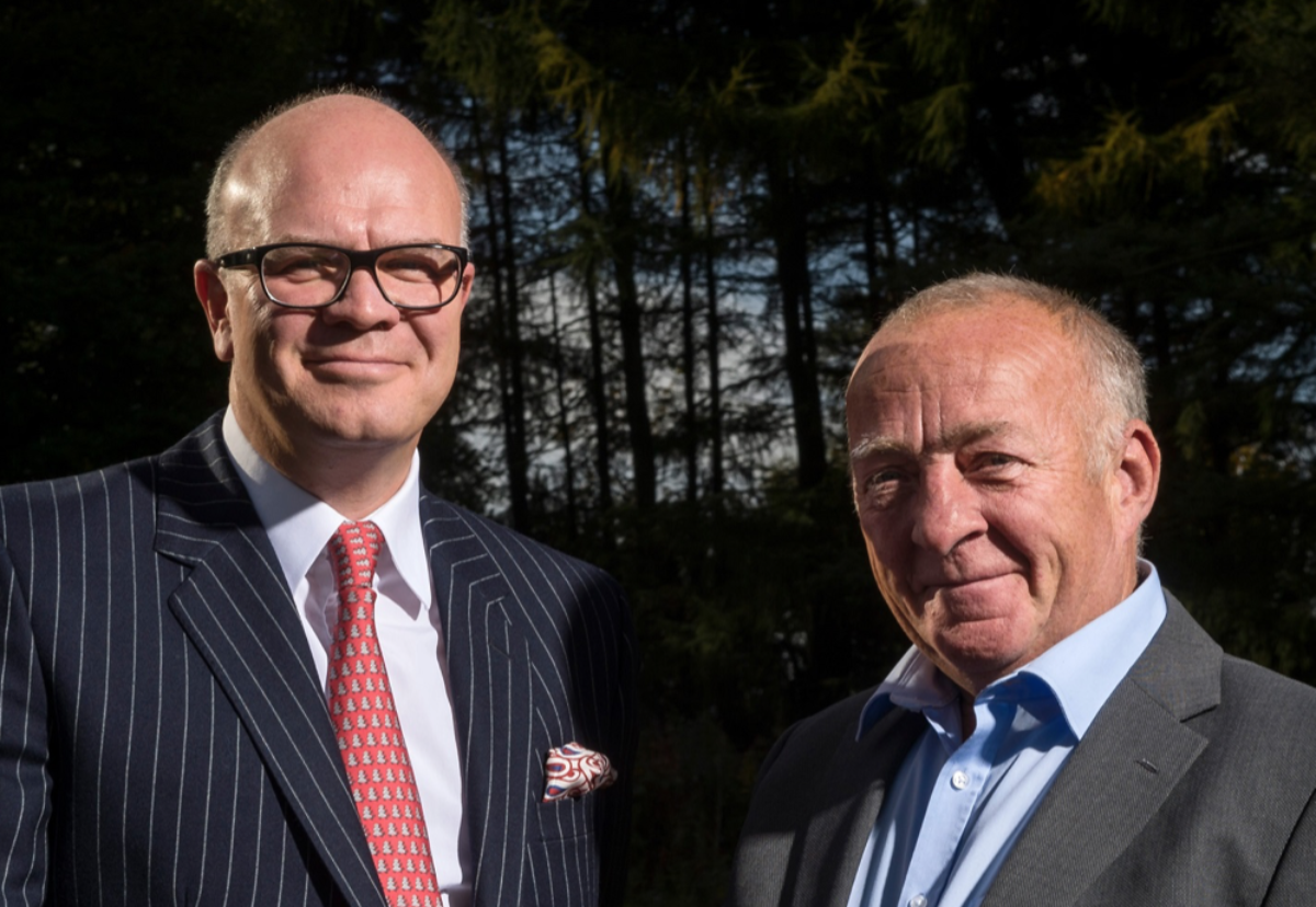 George Morris, Chairman of M&S seals deal with Fred Jamieson, MD of Livingston Mechanical Services