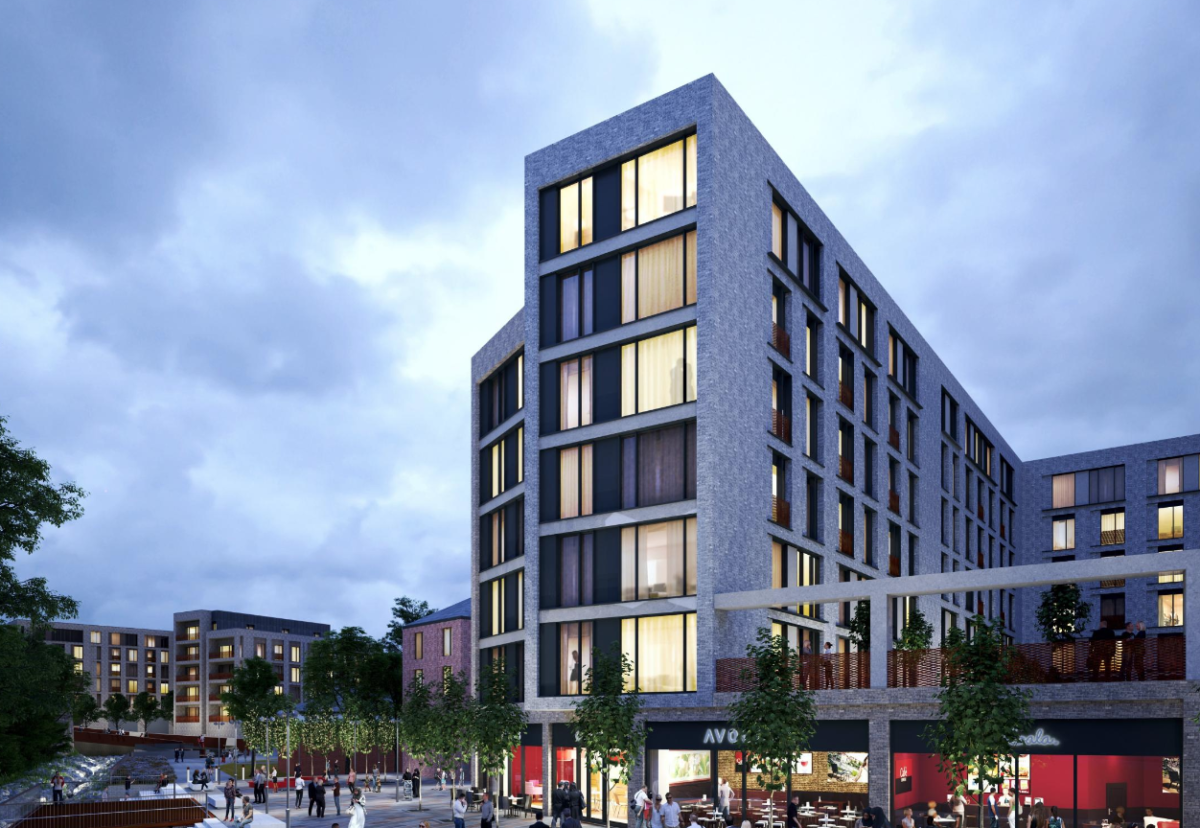 Set alongside the River Croal, Church Wharf will create a distinctive new area of the town