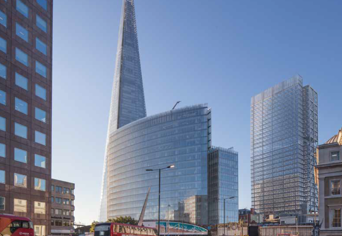 New office plan (right) next to Shard