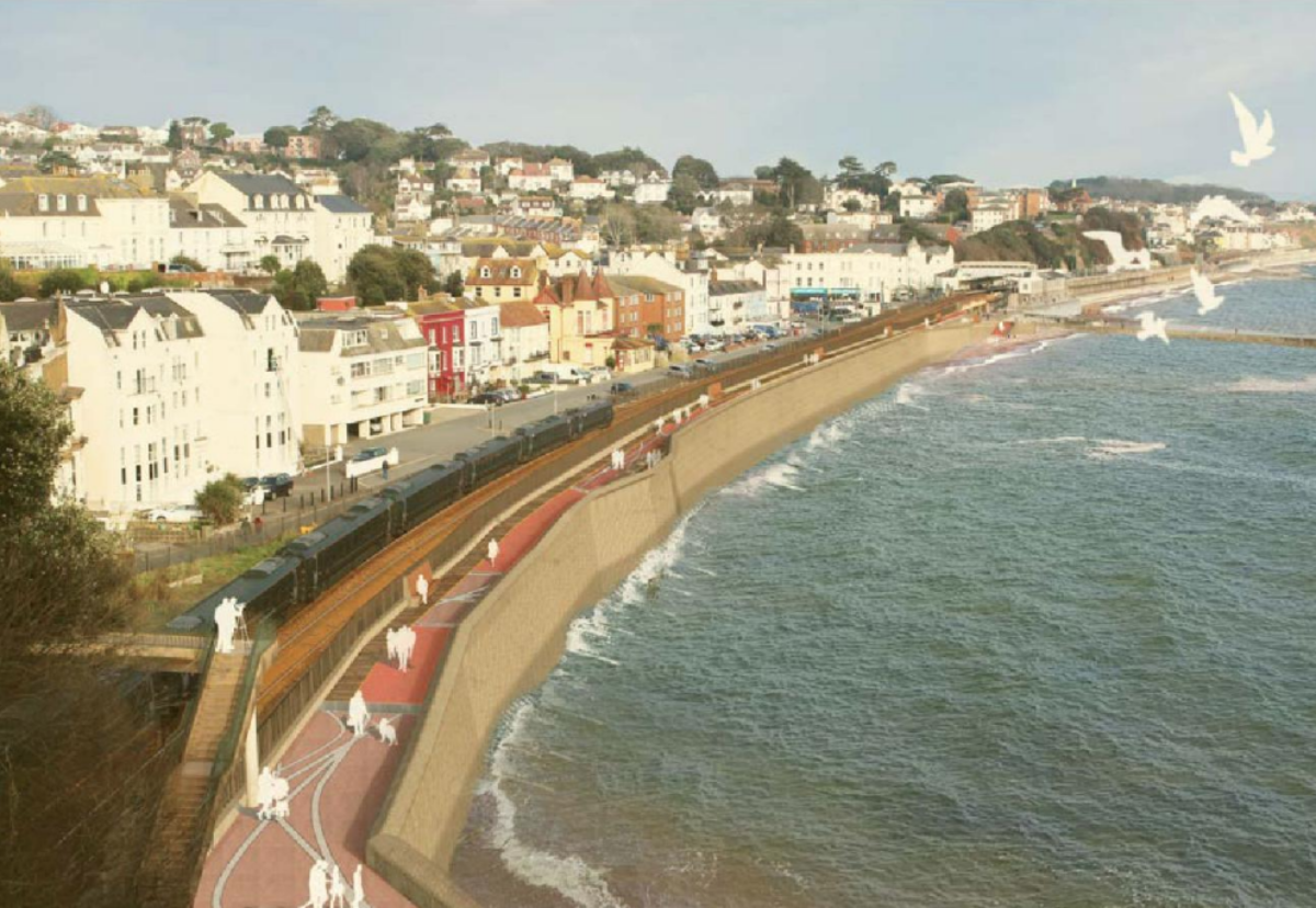 Dawlish sea wall to be raised and strengthened