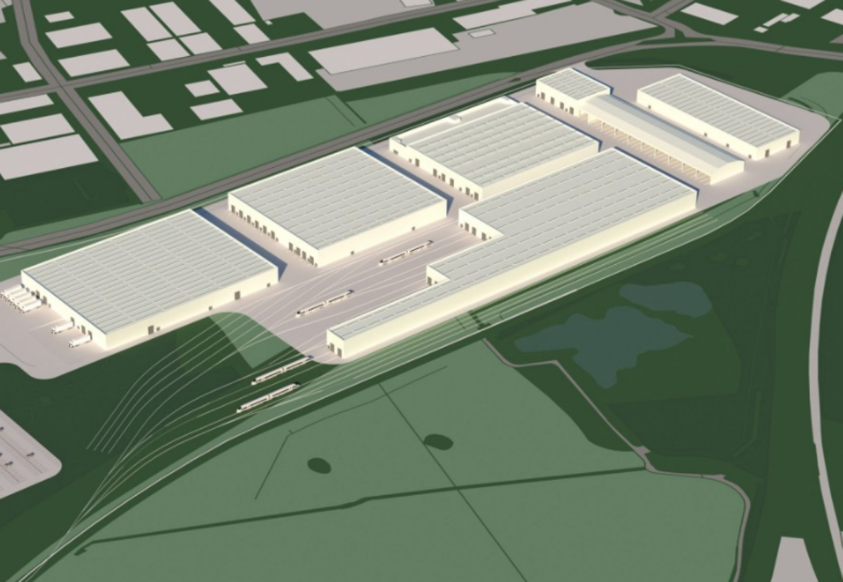 Factory plan for 104-acre site at Goole 36, close to junction 36 of the M62 motorway