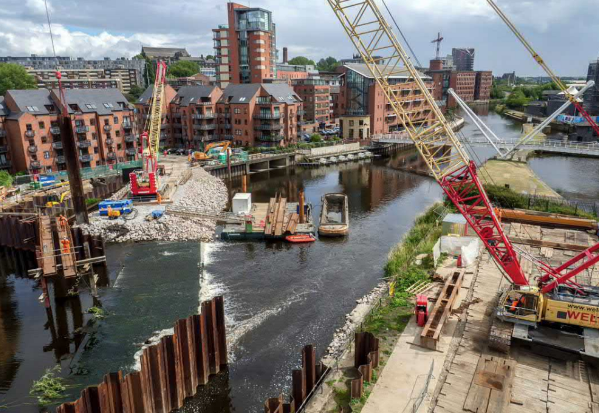 BMM completed phase one lifting weir works in 2017