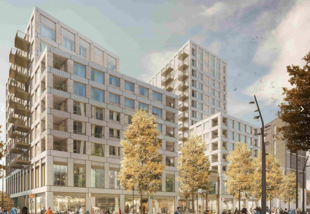 Plans for Phase 3 comprise 620 new homes including 50 extra care homes – the first in the borough – as well as 118,404 sq ft (11,000 sq m) of retail, leisure, offices and an NHS health centre