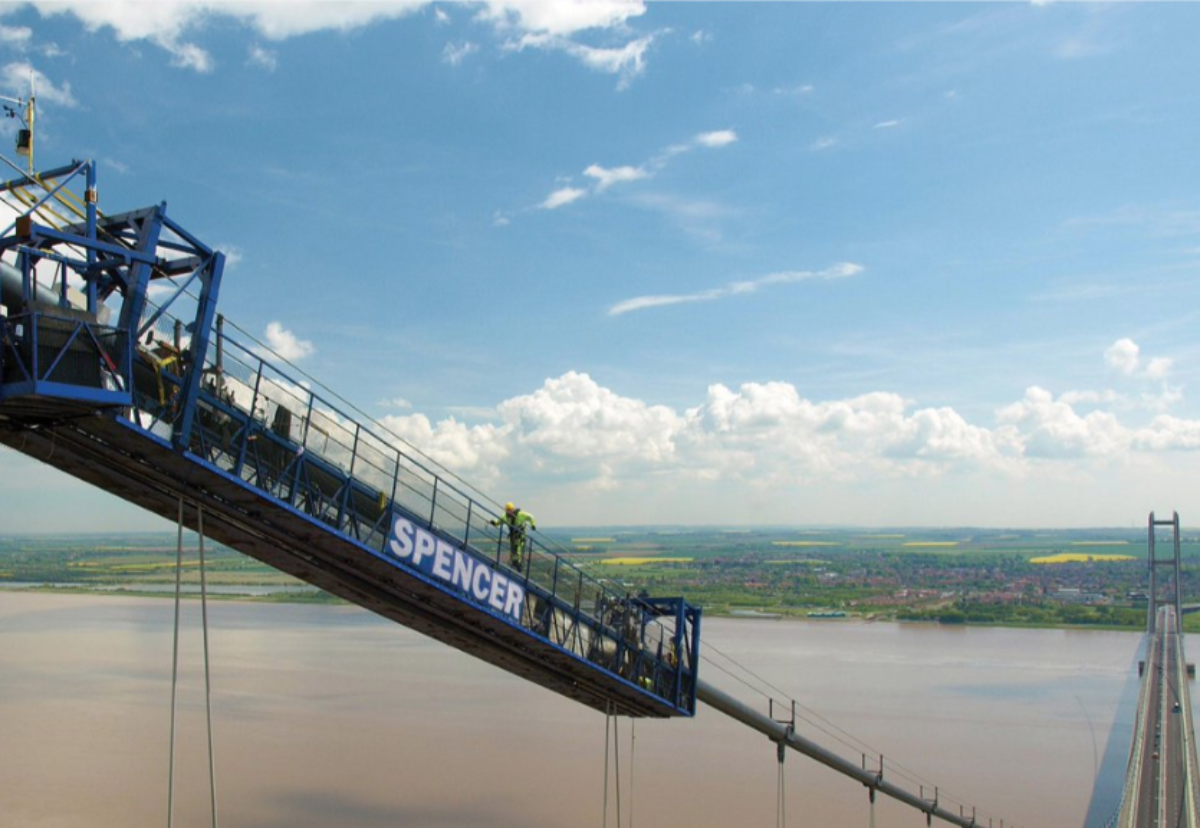 Spencer has previously carried out essential maintenance on the Humber Bridge