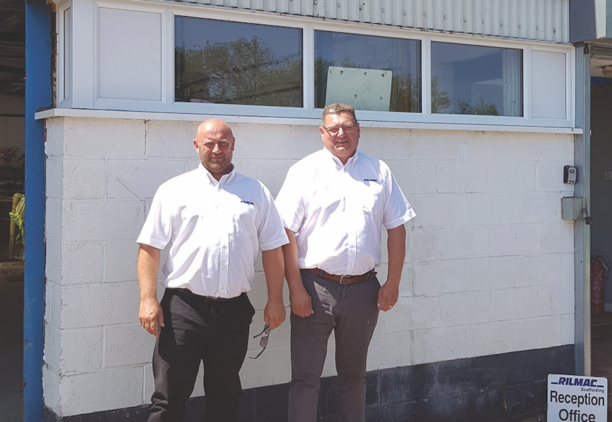 Kevin Mee (Contracts Manager) and Paul Wallis (Director) Outside the New Rilmac Depot in Northampton