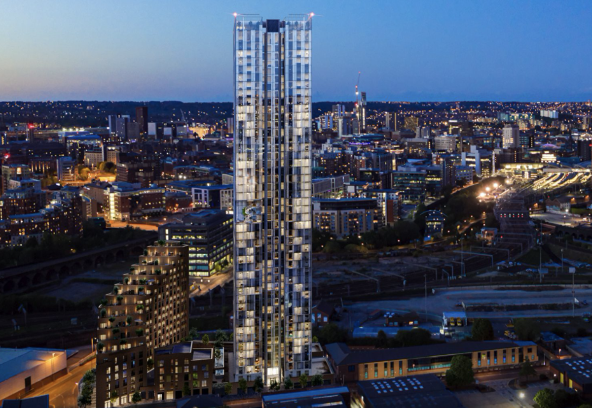 Designed by Leeds-based Nick Brown Architects, the tower will be located on the corner of Springwell Road and Whitehall Road