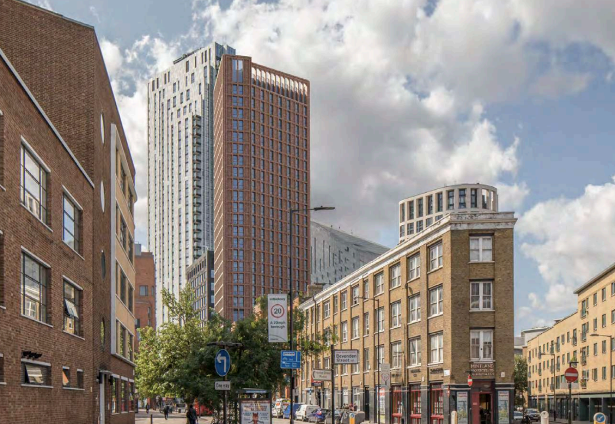 The red brick East Road building will rise to 108m