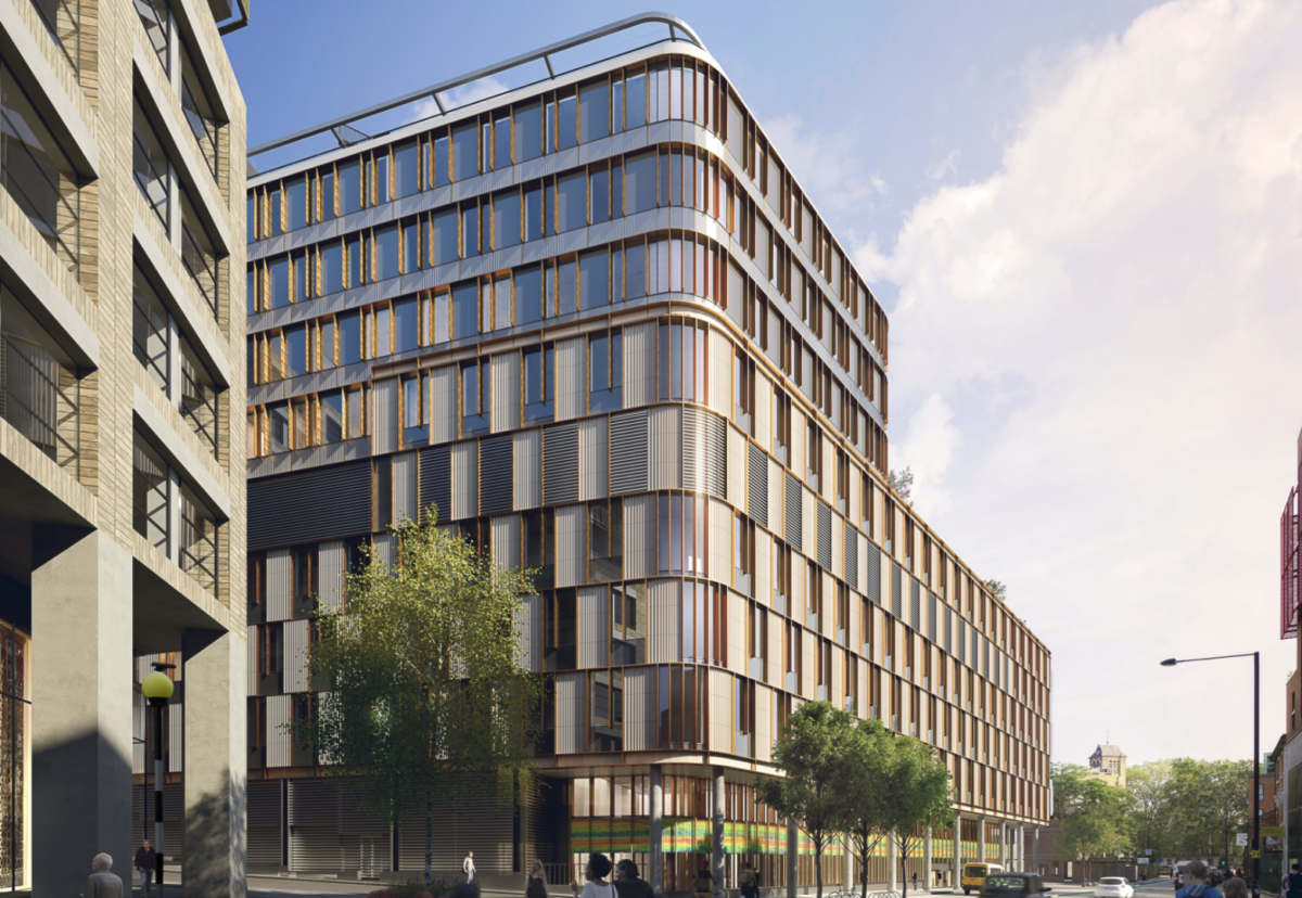 Planned new Moorfields eye hospital in London.