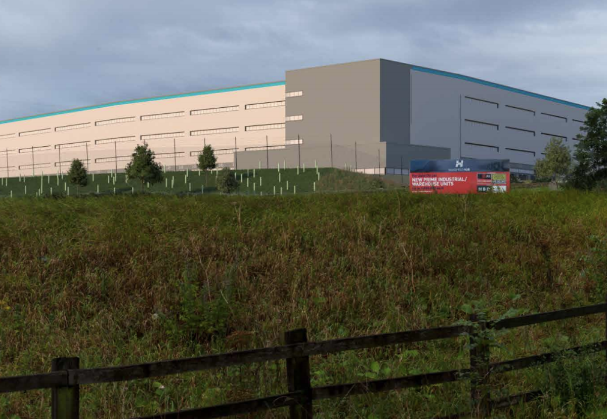 Developer Mountpark submitted plans for vast four-storey warehouse last month 