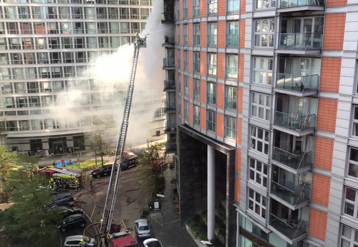 Picture courtesy of London Fire Brigade/Twitter