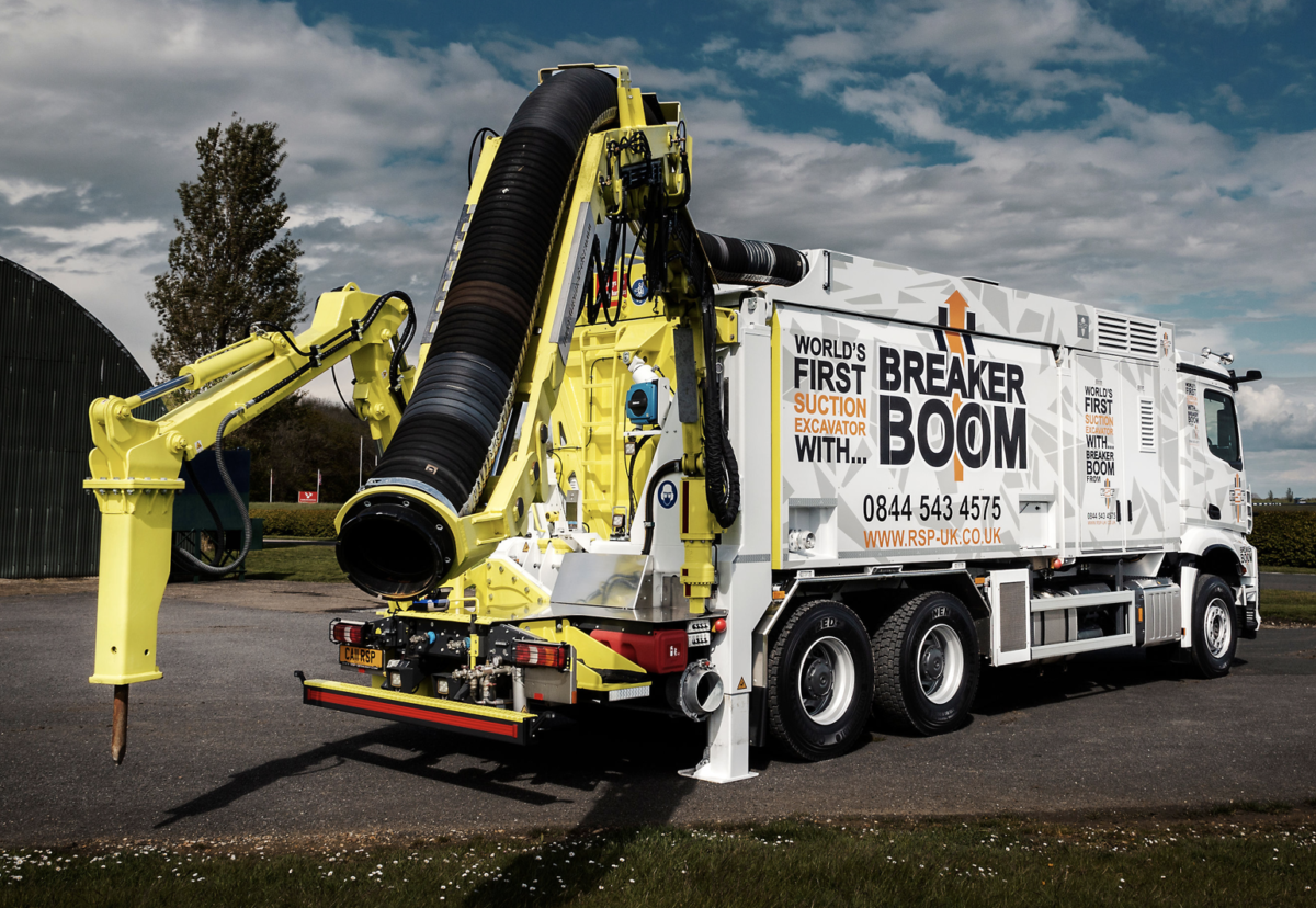 The ‘Breaker Boom’ boasts a combined; suction excavator, breaker and on-board compressor making it an ideal self-contained solution.