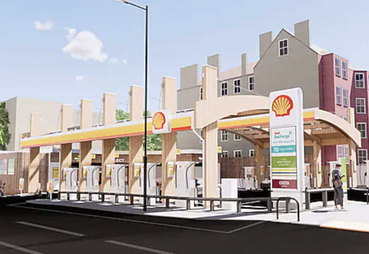 Shell electric shop only station