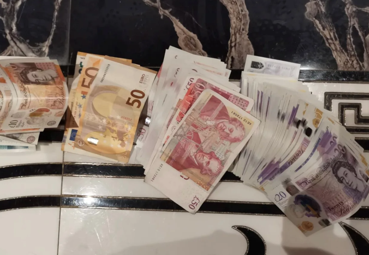 Cash recovered during the raids