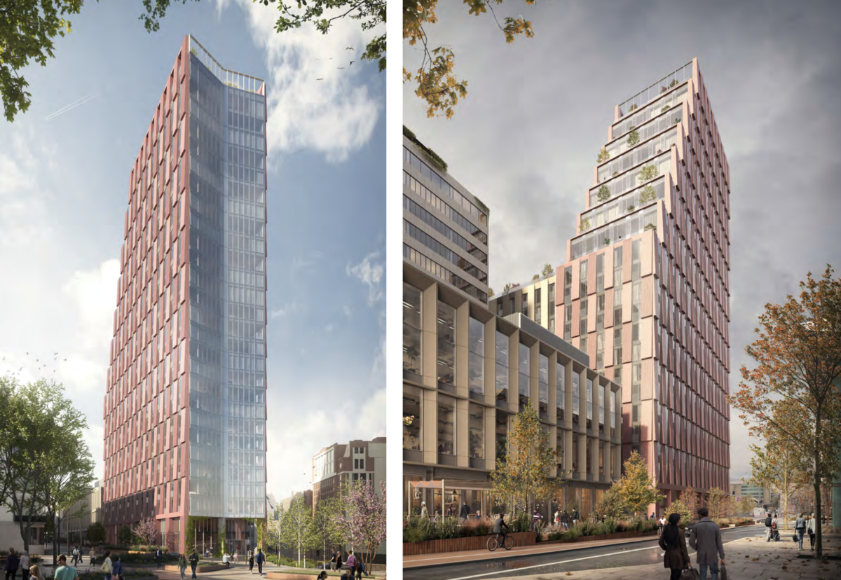 300-flat stepped block plan for Renaissance Hotel site
