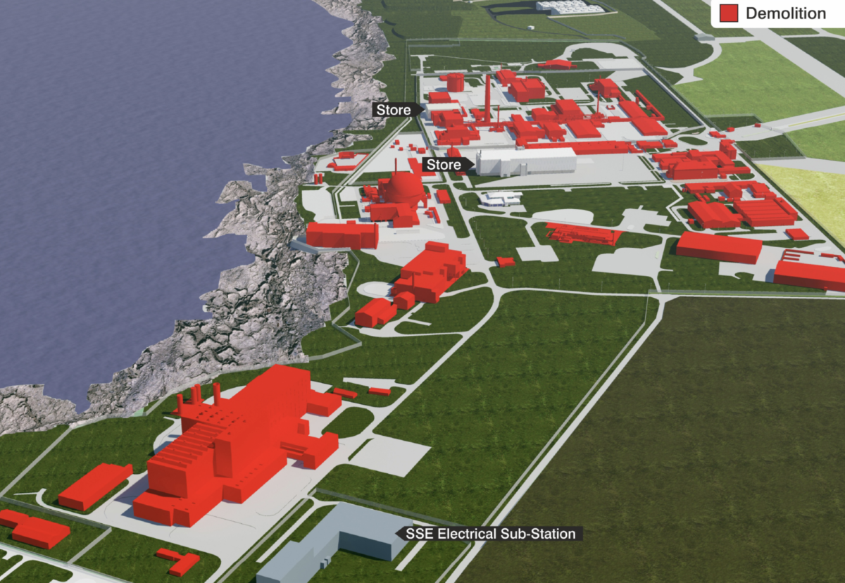 Phase 3 involves extensive demolition of buildings at Dounreay in Caithness