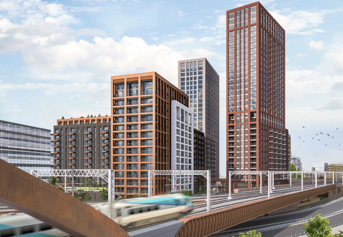 Plots E & N next to the Ordsall Chord will form the next high rise phase of the £1bn Middlewood Locks