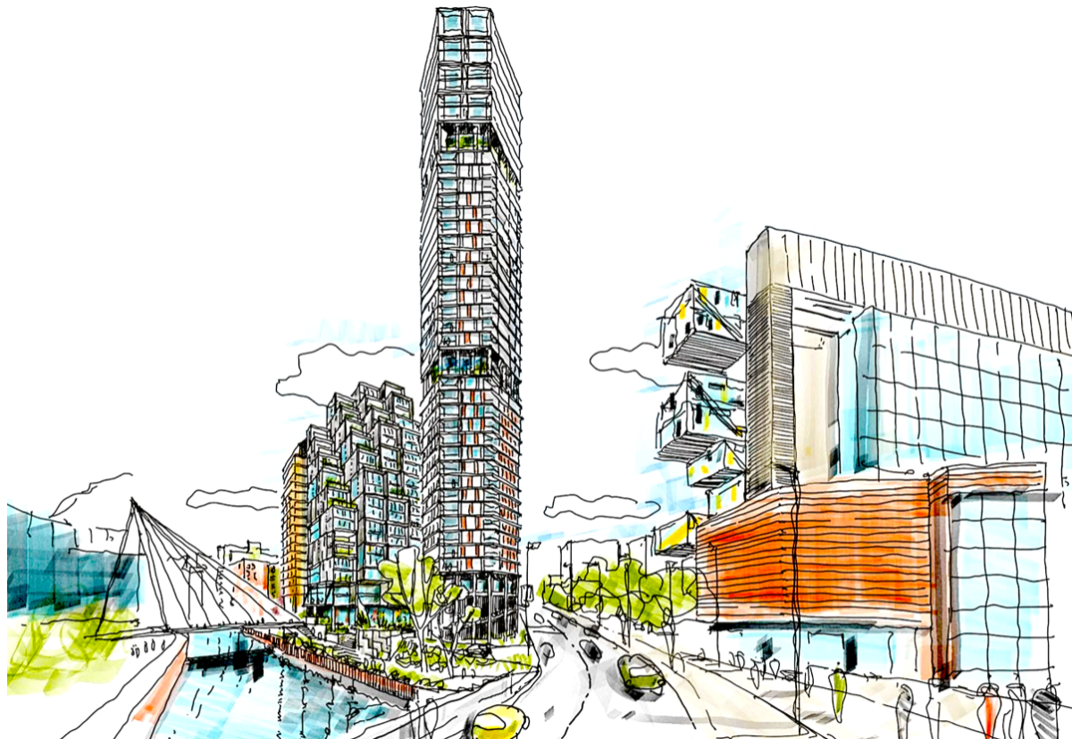 The Albert Bridge House site will be dominated by a 367 build to rent skyscraper 