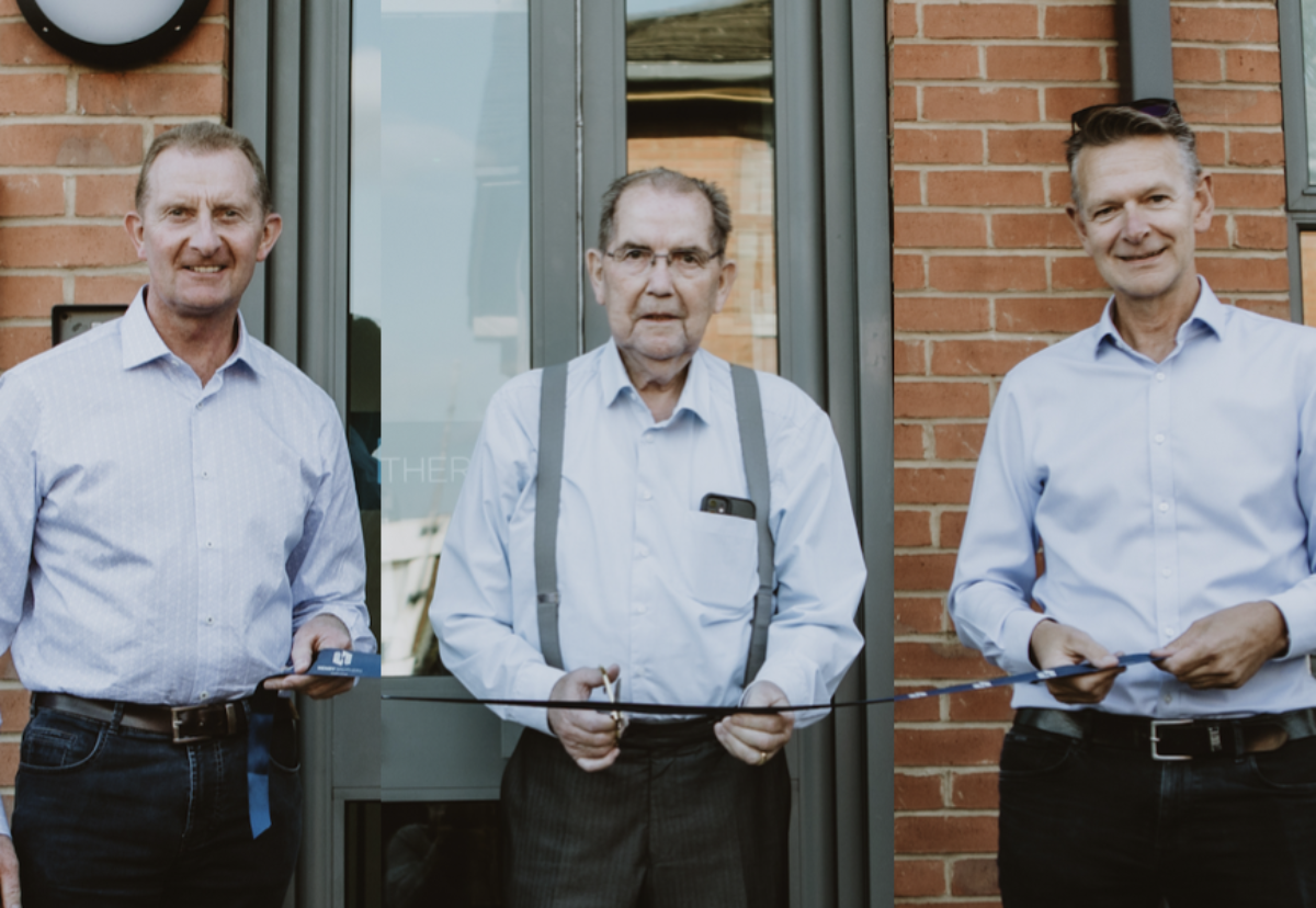 (L-R)David Henry, group managing director, Jim Henry, chairman emeritus, and Ian Taylor, Henry Brothers Construction, managing director.