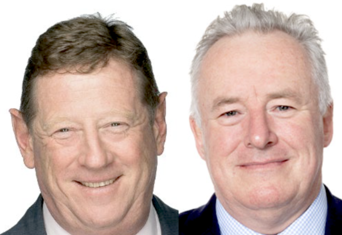 Sir James Wates (left) will hand over chairmainship to his cousin Tim in May