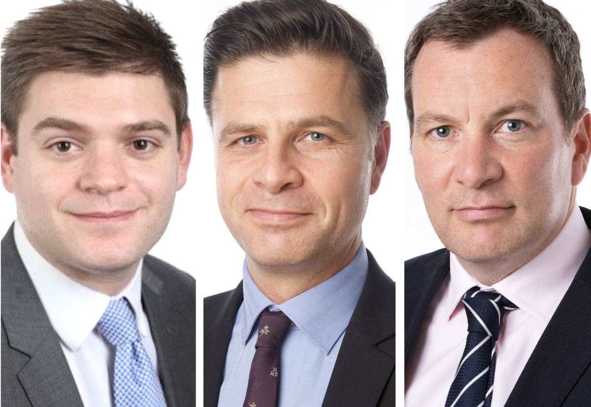 New MDs (l-r): James Corrigan; Simon Arnold; Andy Scott