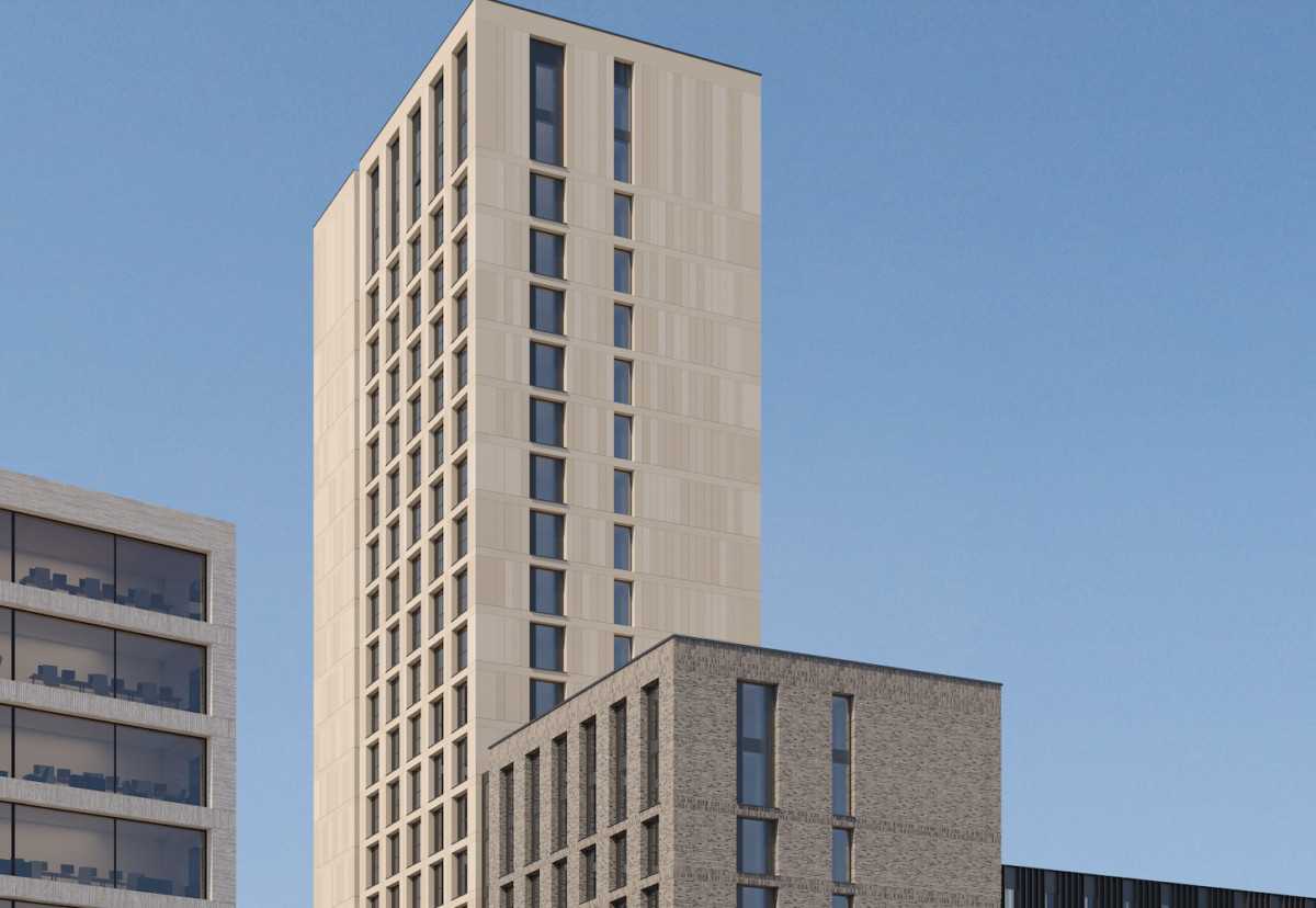CGI of planned student accommodation at Brent Cross