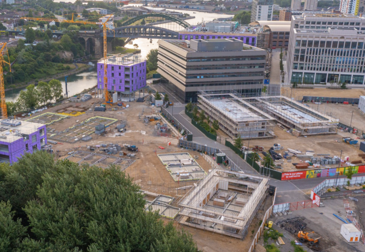 The 26-acre site of the old brewery on the south bank of the River Wear