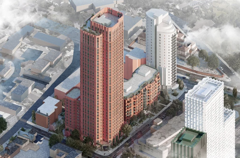 36 storey south London build to rent flats tower approved