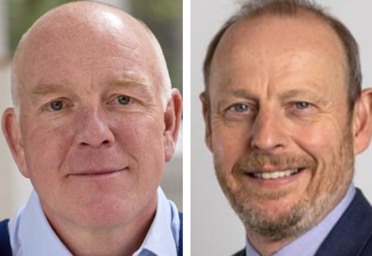 (L-R) Hamer exits as Neil Martin takes the helm