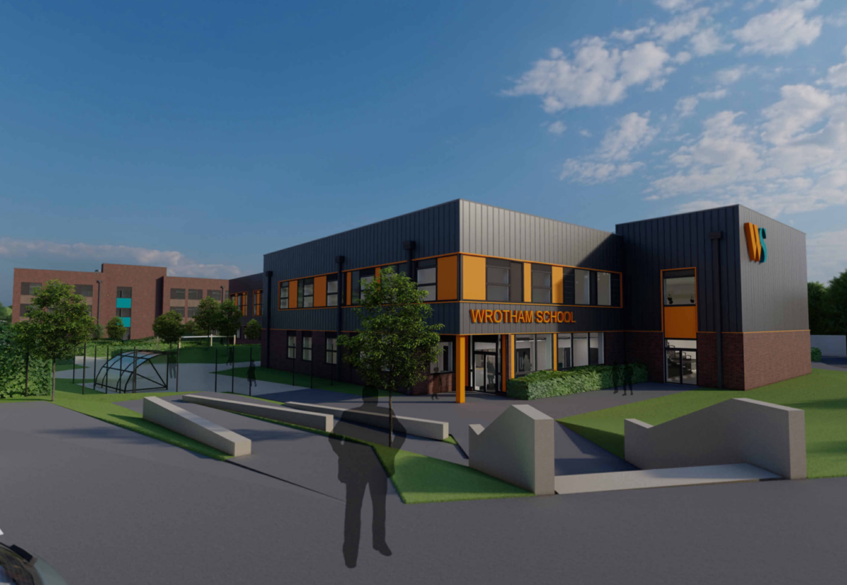 Wrotham School will be built in several phases