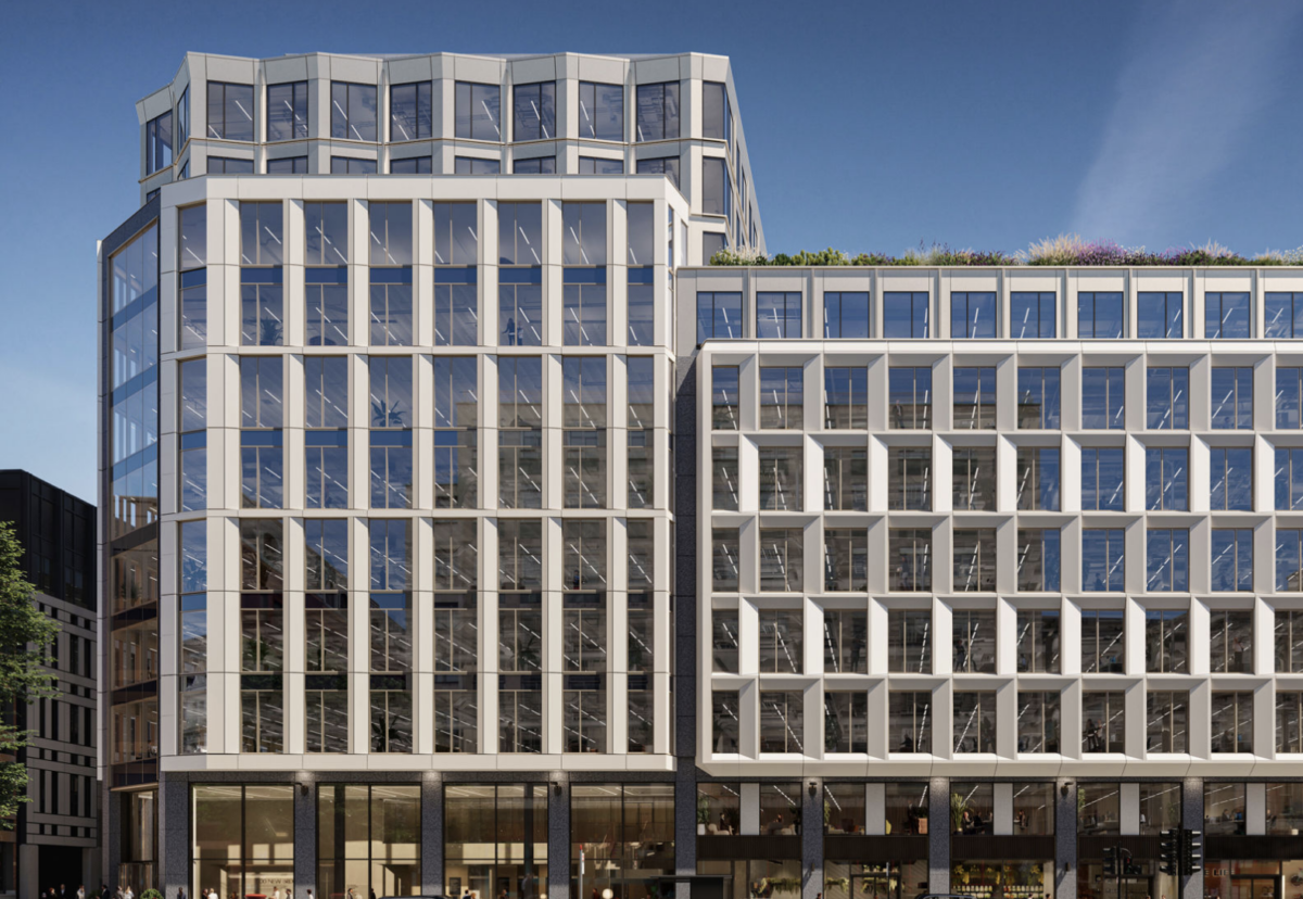 Architect Gensler Associates designed 100 New Bridge Street redevelopment