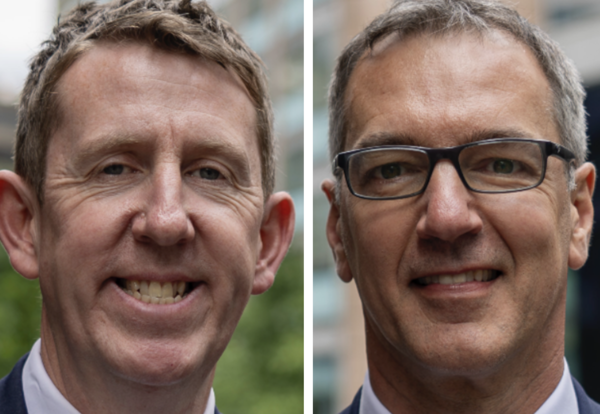 Rob Lemming and Alister Grey Mace Managing Director for Public Sector & Life Sciences and Managing Director for Technology and Manufacturing