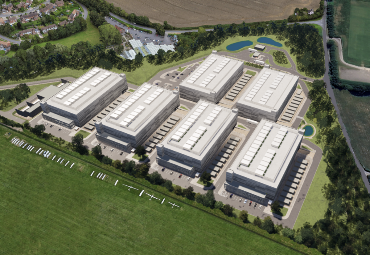 Data centre plan at Wycombe Air Park