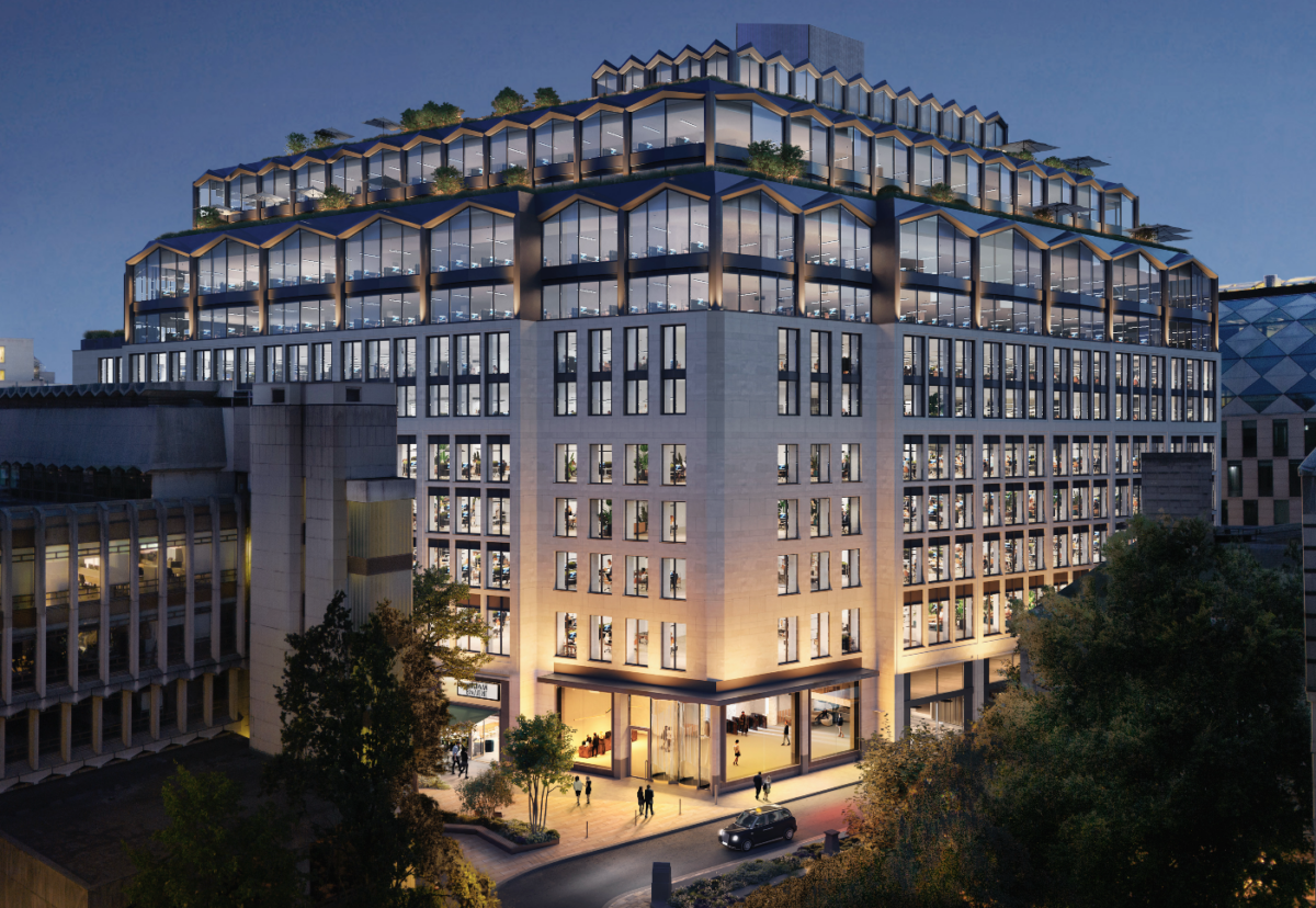 Four lightweight extra floors will be added to the existing office building