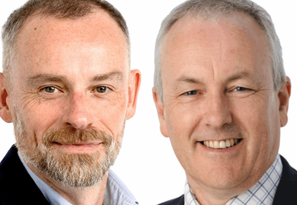 (l-r) Nick Rowan to take over in Scotland as Hector MacAulay retires