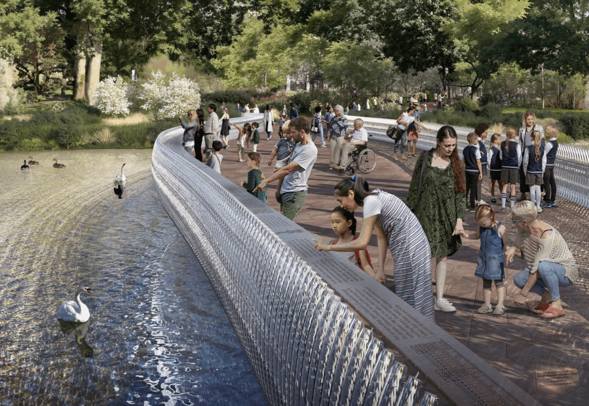 New translucent bridge will be built in St James's Park
