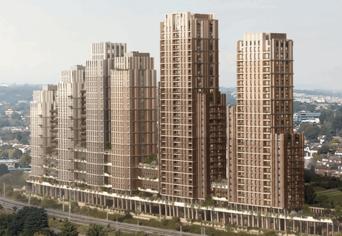 Hendon Goods Yard Village plan designed by architect AFK