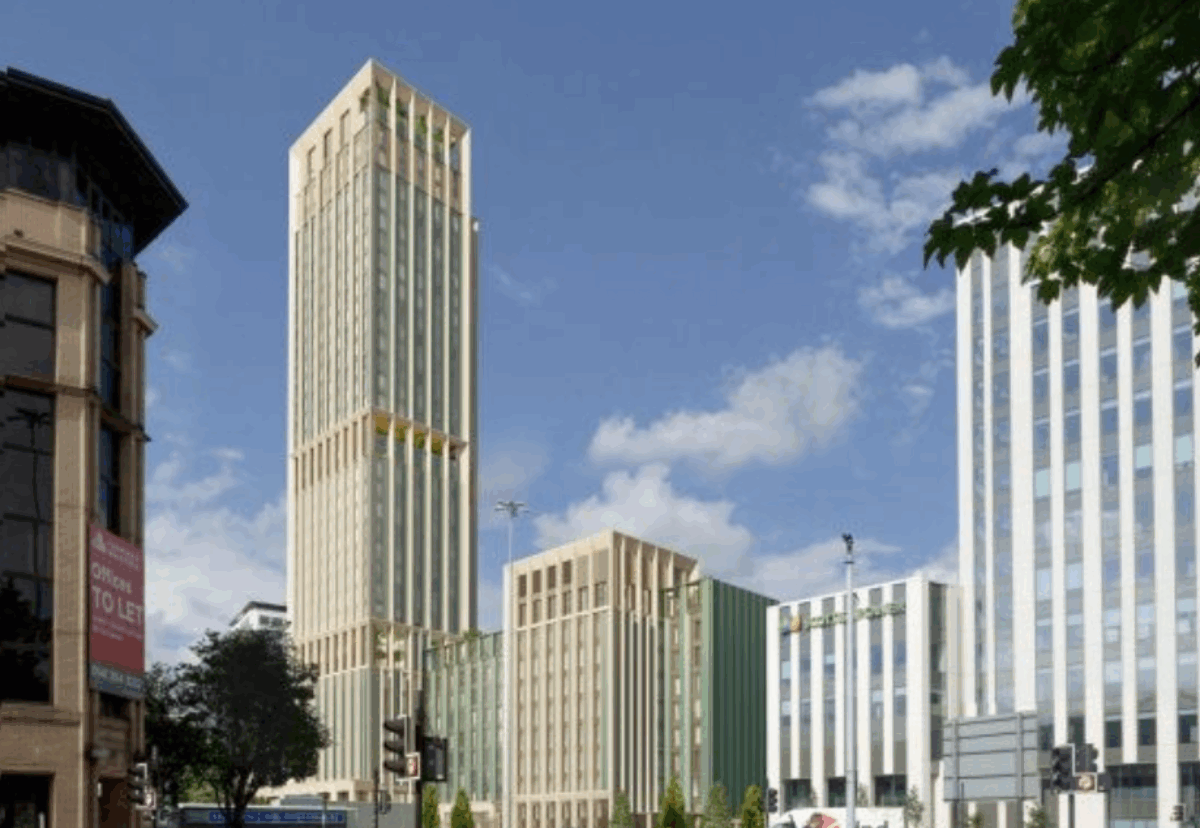 A second 10-floor office building will also be built next to the main student tower