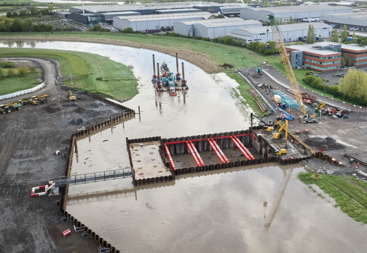 Bridgwater Tidal Barrier Scheme moves to next phase to build superstructure