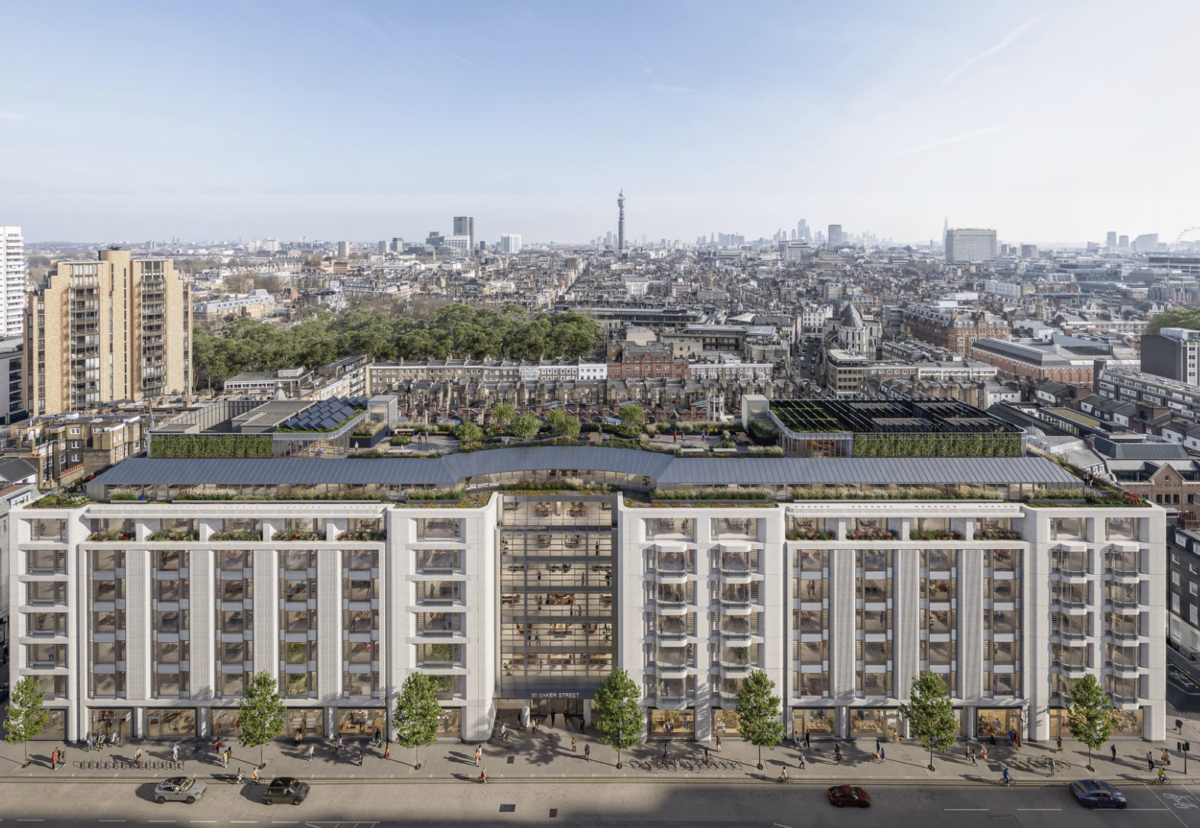 AHMM designed mixed-use scheme in Marylebone