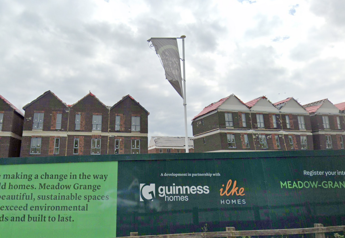 Half-built Ilke Homes site before it was demolished because of defects