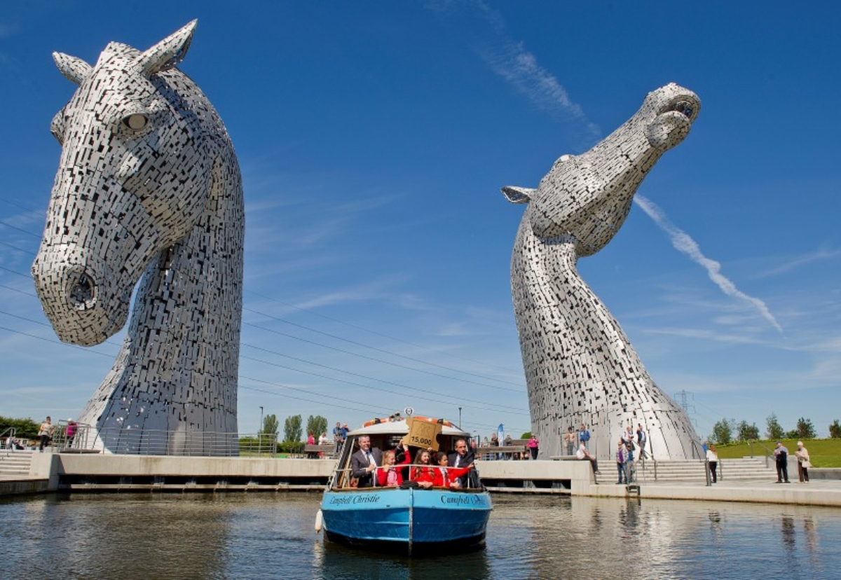 The Kelpies on the Forth & Clyde Sea Lock