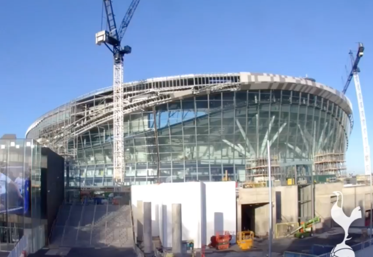 While the pitch has been laid there is still much to do including fitting remaining cladding to the south stand. Key safety systems have still to be finished