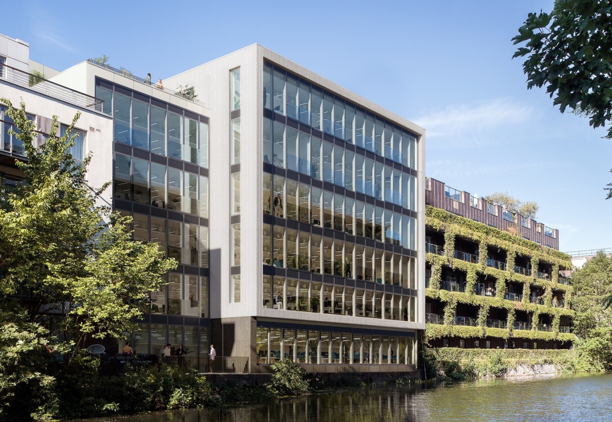 Planned 50,000 sq ft scheme at 16 Orsman Road backs on to the Regents Canal 