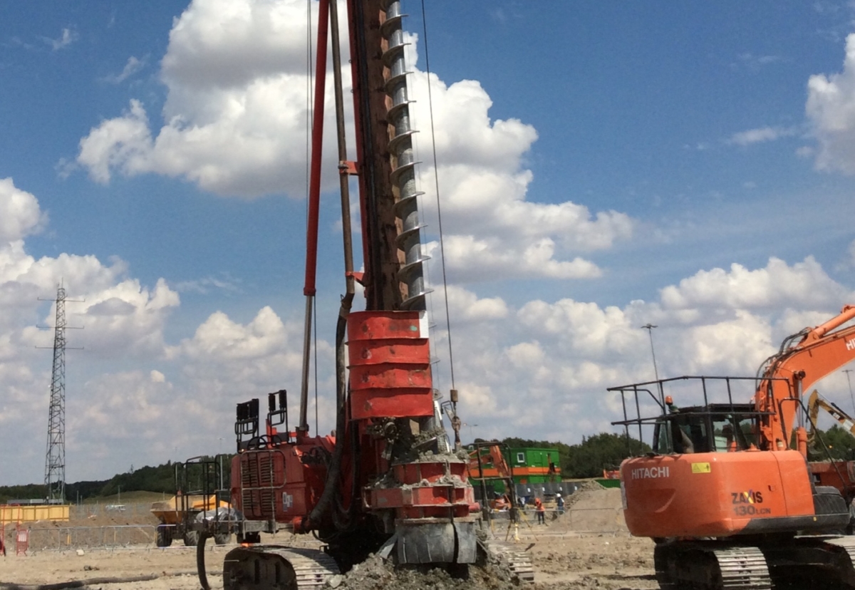 Piling work has just started at site of new Stansted multi-storey car park