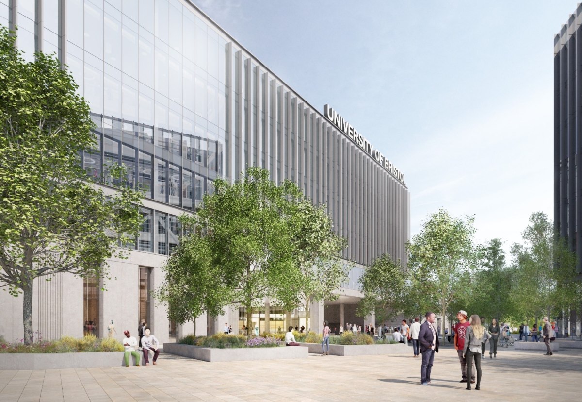 Main academic building design by Feilden Clegg Bradley Studios on the Cattle Market Road site.