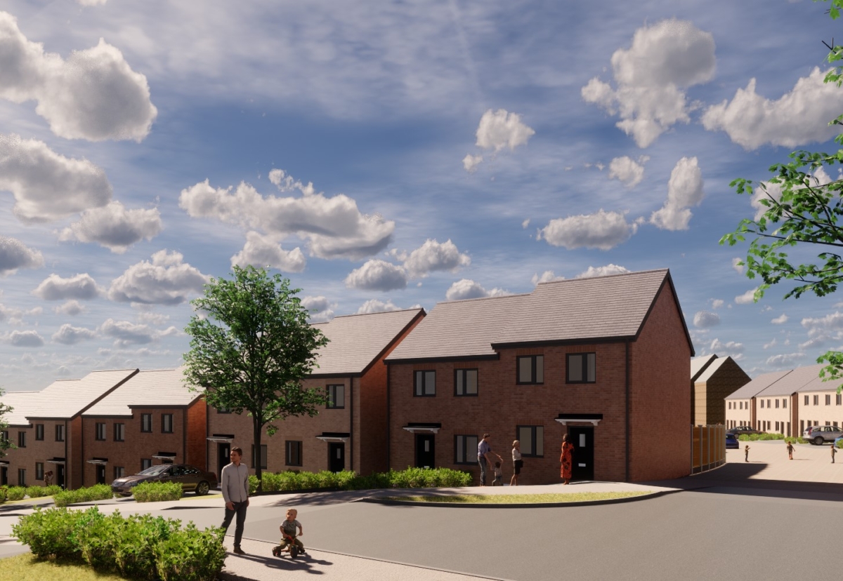 The development will create a mixture of houses, bungalows and flats – ranging from one to four bedroom.