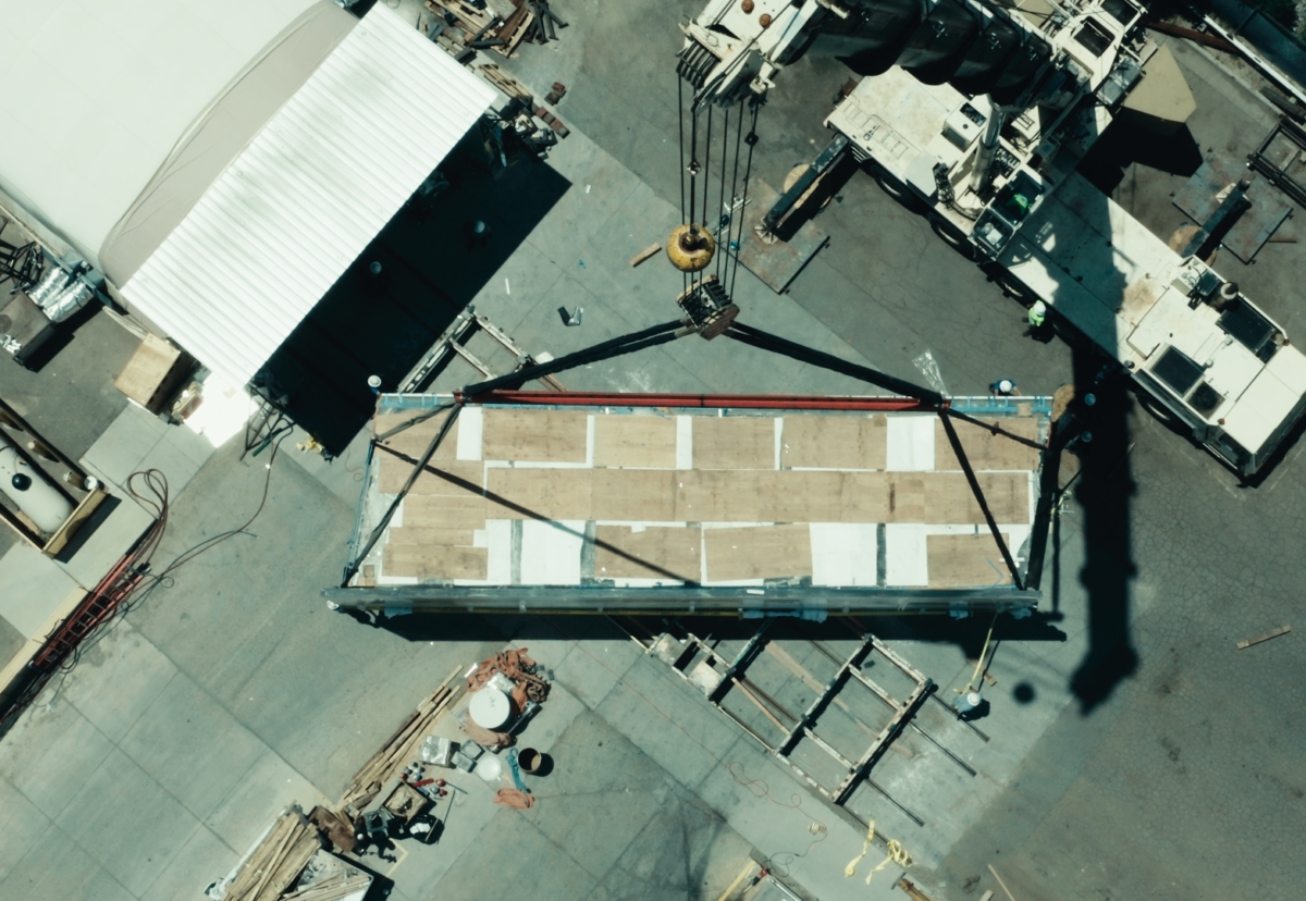 The pool structure is undergoing testing in Colorado