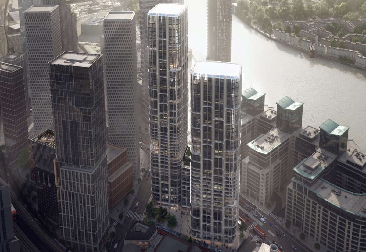 Twin tower scheme in Vauxhall was designed by Zaha Hadid Architects