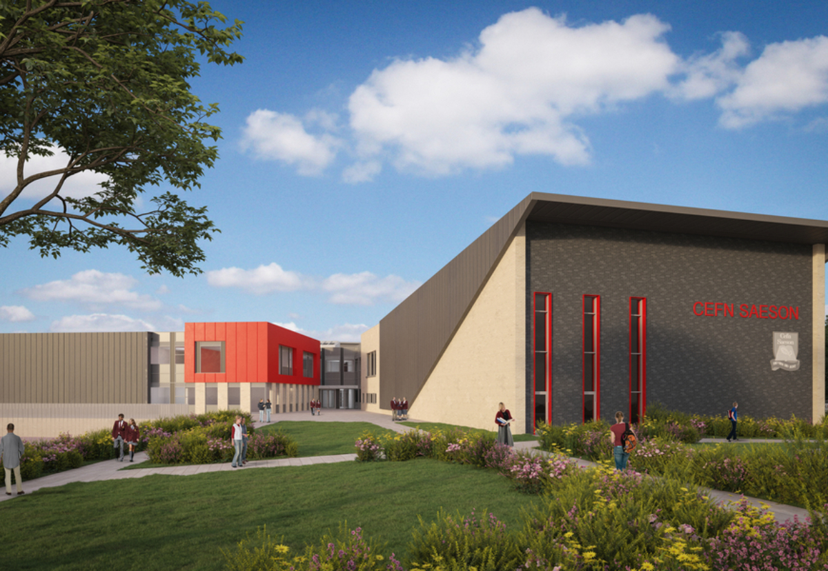New two-storey 100,000 sq ft school building