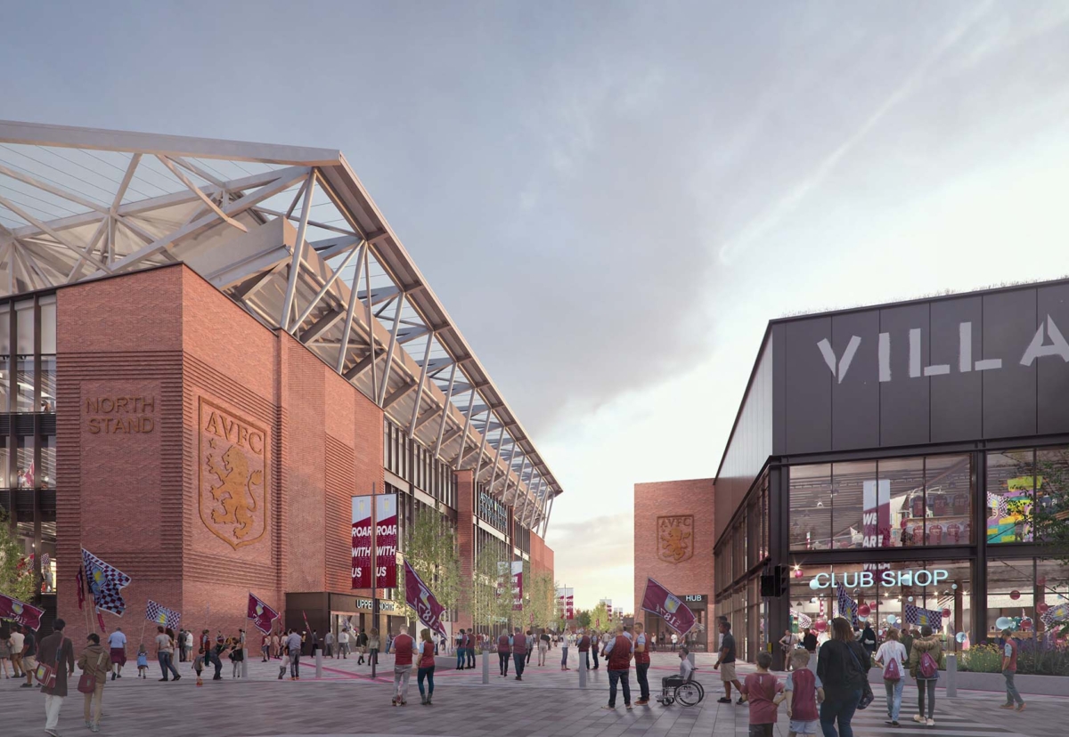 Villa's proposals include a stunning redevelopment of the North Stand 